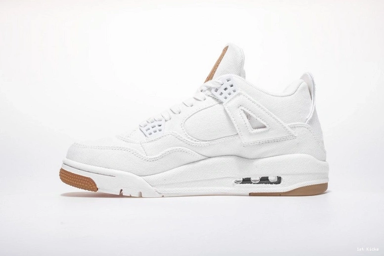 AO2571-100 Levi's White Jordan Denim Air 4 1127